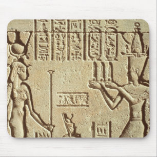 Mousepad Alivio que descreve um faraó