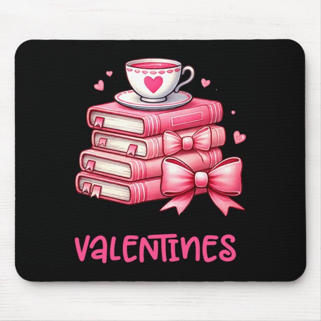Mousepad All Booked For Valentines Book Reading Bookworm Ne (Frente)