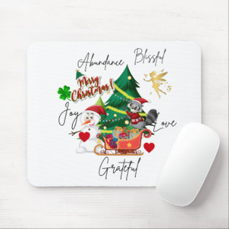 Mousepad Allegre Rato de Natal | Presente de Mesa de Natal