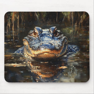 Mousepad Alligador Cute na pintura de Flórida Everglades