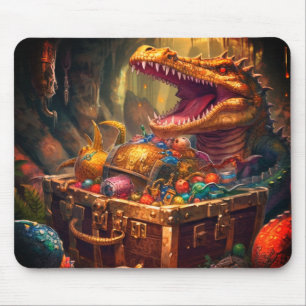 Mousepad Alligador e tesouro