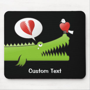 Mousepad Alligador no Pad do Mouse de Amor