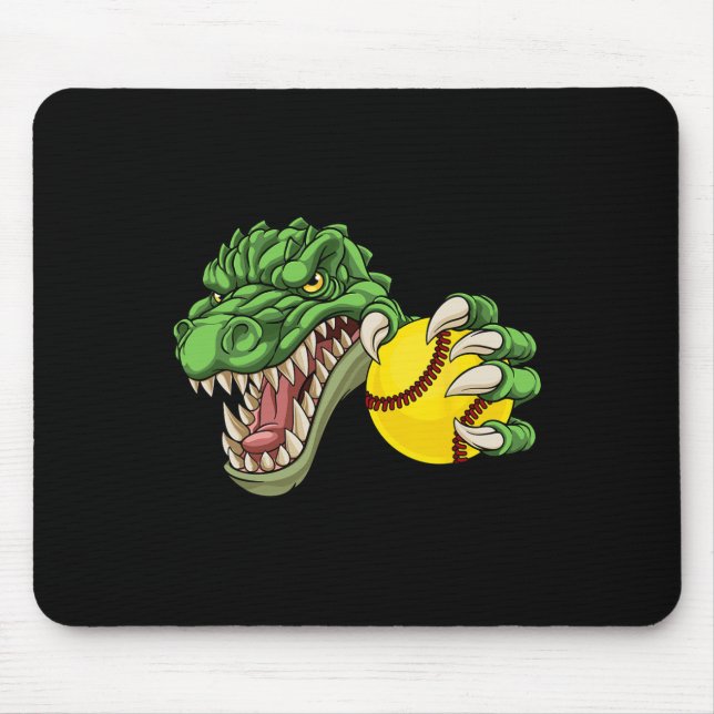 Mousepad Alligator Crocodile Dinosaur Softll Character  (Frente)