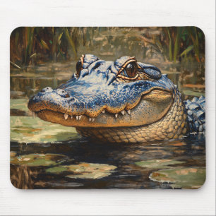 Mousepad Alligator na Arte da Vida Selvagem de Everglades