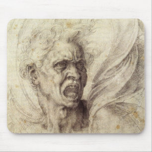 Mousepad Alma Danada de Michelangelo, Cabeça de um Homem