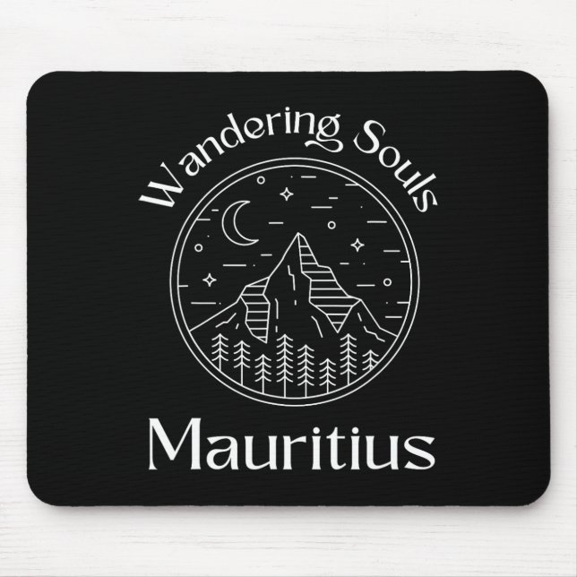 Mousepad Almas Errantes Viagem de Férias em Mauritius  (Frente)