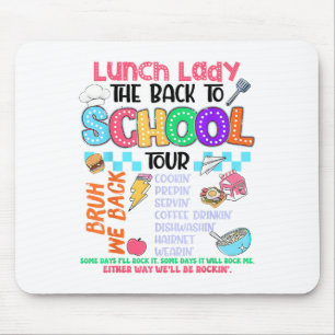 Mousepad Almoçando Lady De Volta Para A Tripulação De Cafés