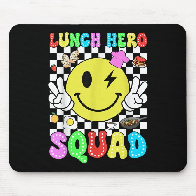 Mousepad Almoçar Hero Squad De Volta Ao Café Para Almoçadas (Frente)