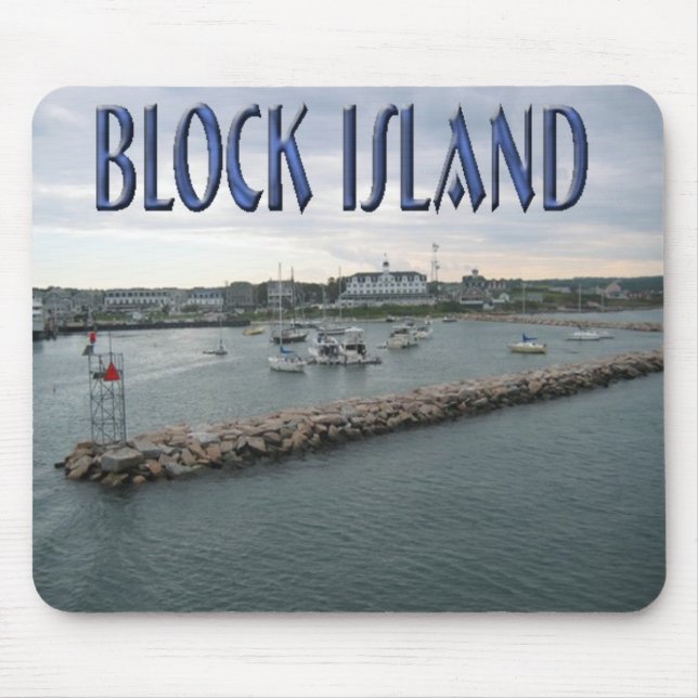 Mousepad almofada da ilha de bloco (Frente)