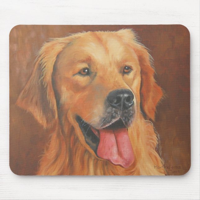 Mousepad Almofada da musse do golden retriever (Frente)