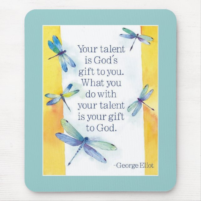 Mousepad almofada de dentes de talento (Frente)