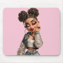Almofada de Mouse Glow Getter | Brilho Denim Glam