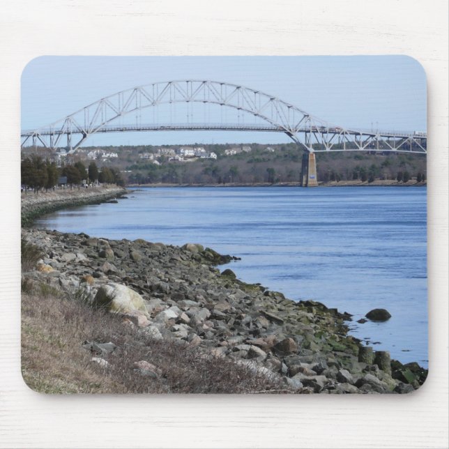 Mousepad Almofada de Mouse Ponte Bourne Cabo Cod (Frente)