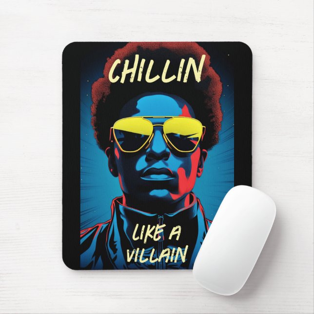 Mousepad Almofada de Rato Chillin Like a Villain (Com mouse)