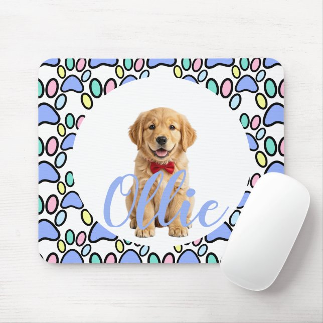 Mousepad Almofada de Rato com Foto Personalizada de Cachorr (Com mouse)