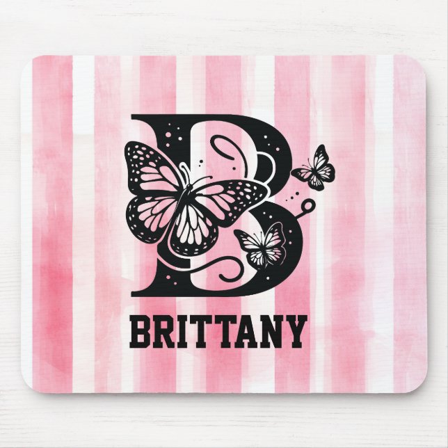 Mousepad Almofada de Rato com Monograma Personalizado (Frente)