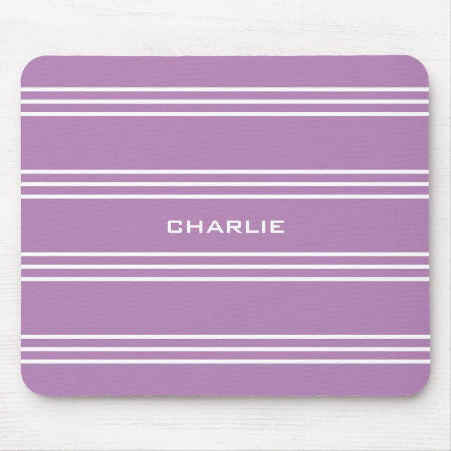Mousepad Almofada de rato com monograma personalizado de Li (Frente)