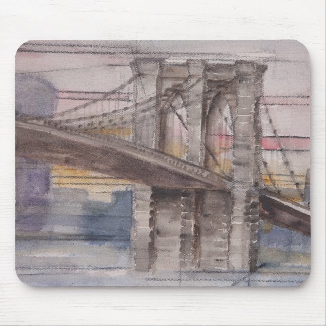 Mousepad Almofada de rato da ponte de Brooklyn (Frente)