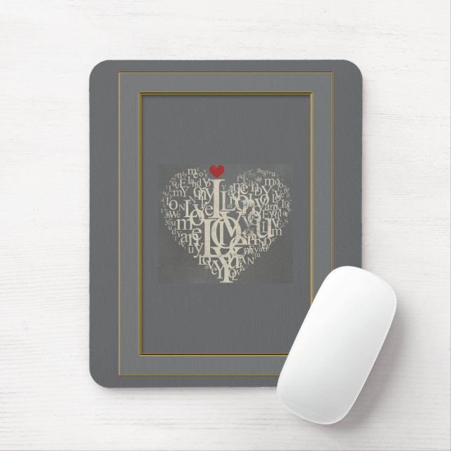 Mousepad Almofada de Rato de Amor (Com mouse)