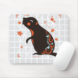 Mousepad Almofada de Rato de Grade de Arte Popular Lindo