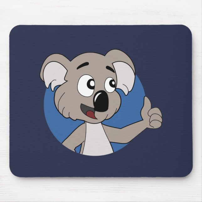 Mousepad Almofada de rato de koala de desenho animado (Frente)
