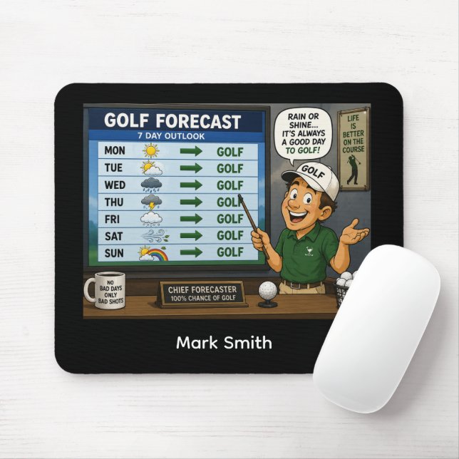 Mousepad Almofada de Rato de Previsão de Golfe Ditoza de Go (Com mouse)
