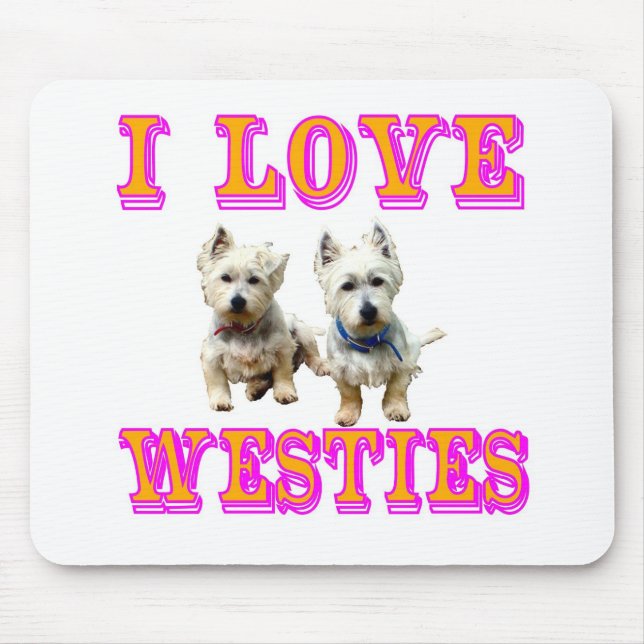 Mousepad Almofada de rato de Westies (Frente)