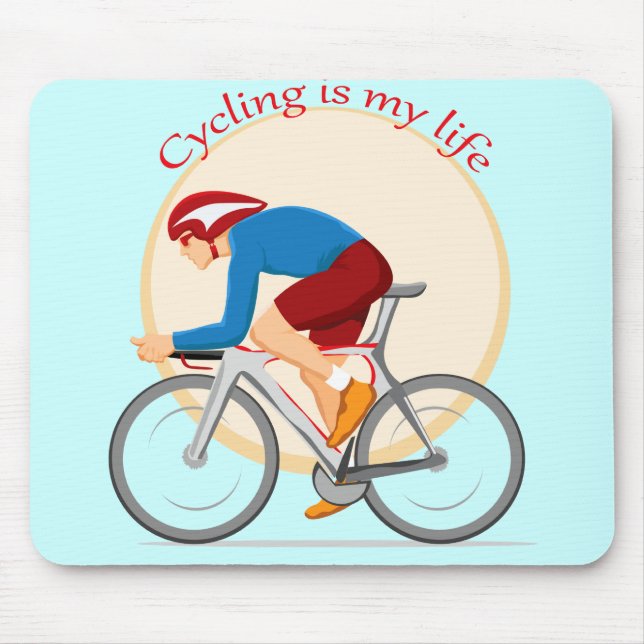 Mousepad Almofada de rato do ciclismo (Frente)