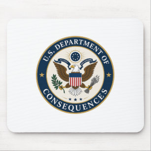 Mousepad almofada de rato do departamento de consequências