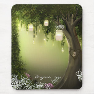 Mousepad Almofada de Rato do Jardim da Floresta Encantada d