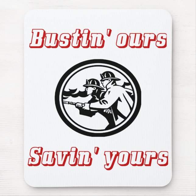 Mousepad Almofada de rato do sapador-bombeiro (Frente)