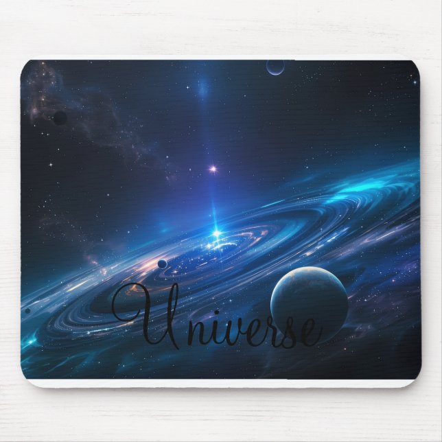 Mousepad Almofada de rato do universo pode ser personalizad (Frente)
