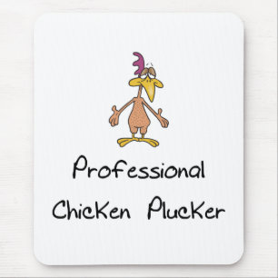 Mousepad Almofada de rato engraçada do depenador da galinh