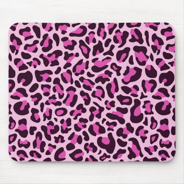 Mousepad Almofada de Rato Feminina com Estampa de Leopardo  (Frente)
