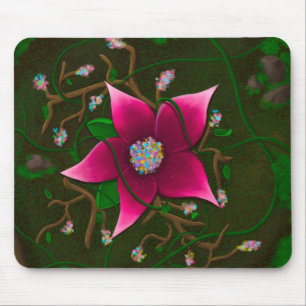 Mousepad Almofada de Rato Floral Rústica Caprichosa