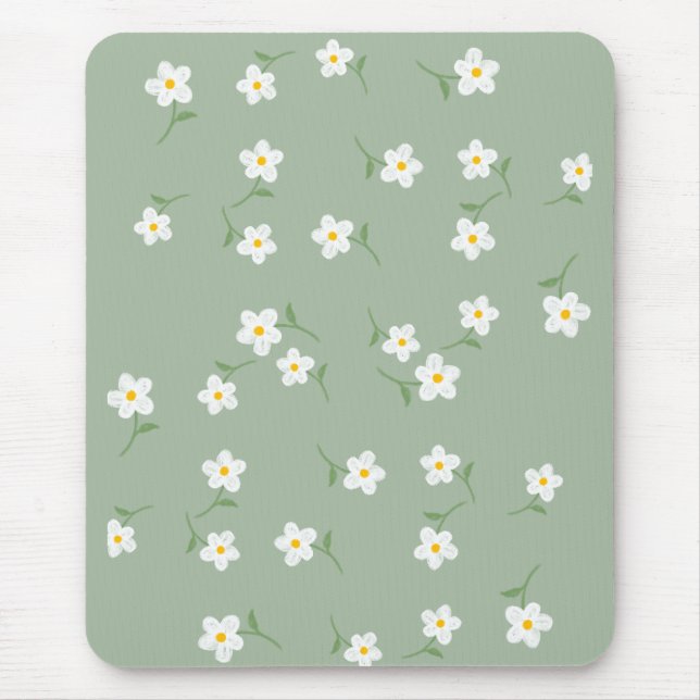 Mousepad Almofada de Rato Floral Sage Daisy  (Frente)