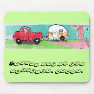 Mousepad Almofada de rato para fora acampada