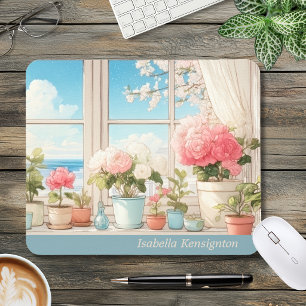 Mousepad Almofada de Rato Personalizada Botânica Romântica