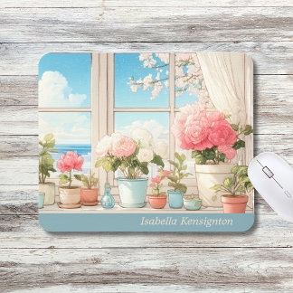 Mousepad Almofada de Rato Personalizada Botânica Romântica