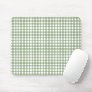 Mousepad Almofada de Rato Xadrez Verde Sage Cottagecore