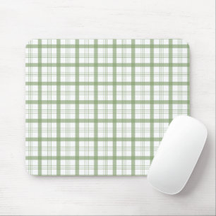Mousepad Almofada de Rato Xadrez Verde Sage Estilo Country