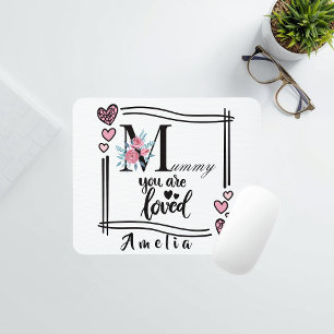 Mousepad Almofada Personalizada de Flores para Mãe