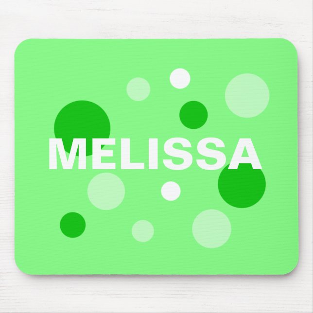 Mousepad Almofadas de Rato Circulares Personalizadas - Verd (Frente)