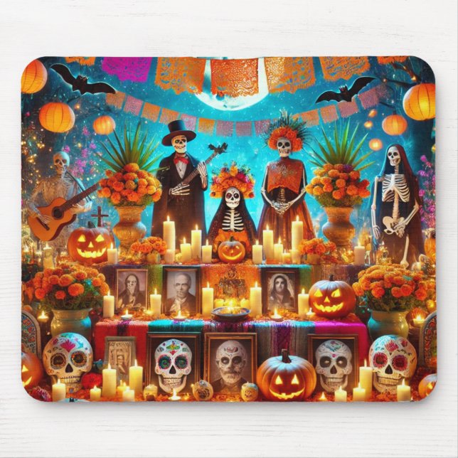 Mousepad Almofadas de Rato de Halloween (Frente)