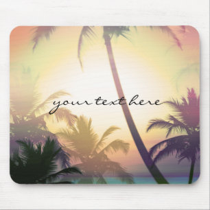 Mousepad Almofadinha de Rato Palmeiras Calor Tropical Praia