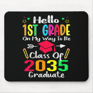 Mousepad Alô, 1rua De Volta À Classe Escolar De 2035 Cresce