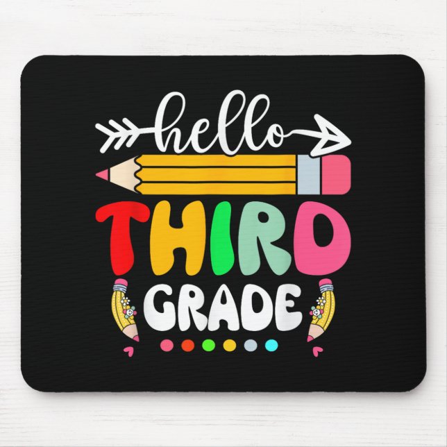 Mousepad Alô, 3º ano, professor na escola (Frente)
