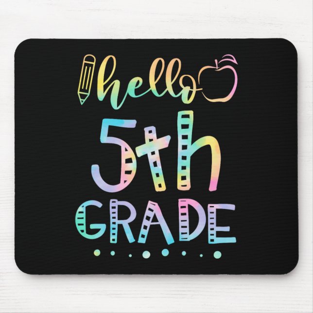 Mousepad Alô, 5 do 5º ano, de volta ao professor (Frente)