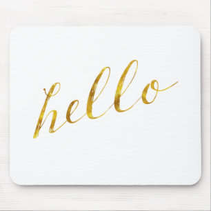 Mousepad Alô Citação Faux Gold Foil Aspas Humor Sparkly