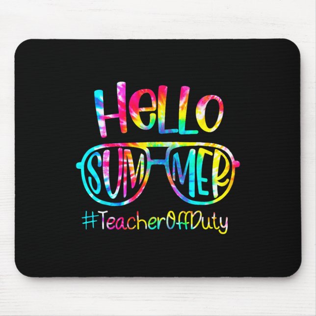 Mousepad Alô, Professor De Verão Em Serviço No Dia Passado  (Frente)